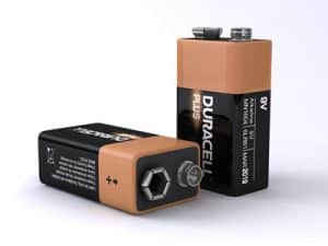 Batterij Duracell 9V industrie A-V19