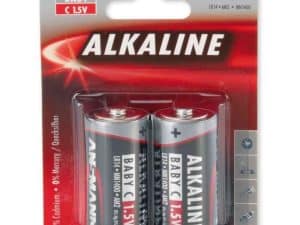 Batterij Red Alkaline C blister van 2