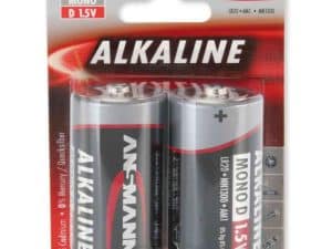 Batterij Red Alkaline D blister van 2