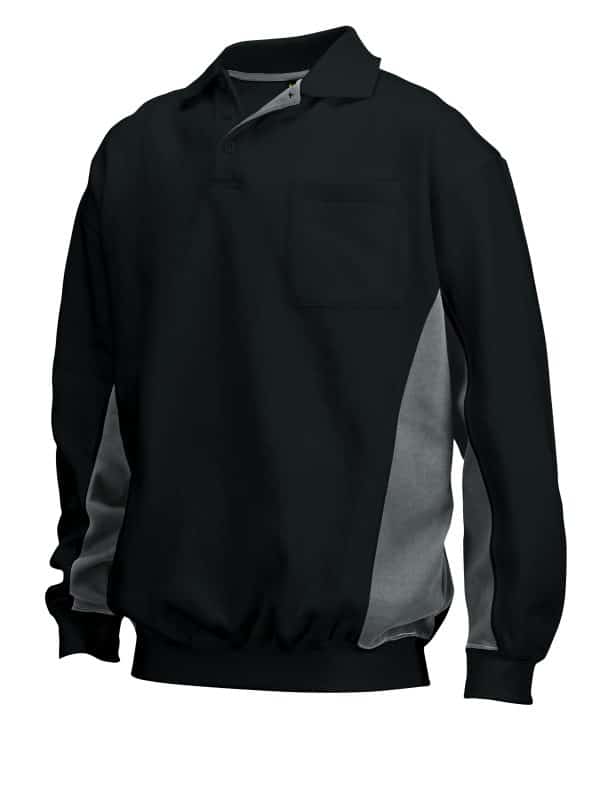 Polosweater Tricorp zwart/grijs maat XL