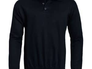 Polosweater Santino Robin zwart maat 2XL