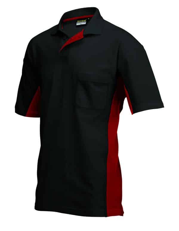 Poloshirt TP2000 black/red mt L